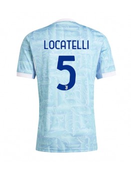 Juventus Manuel Locatelli #5 Replika Borta Kläder 2025-26 Kortärmad